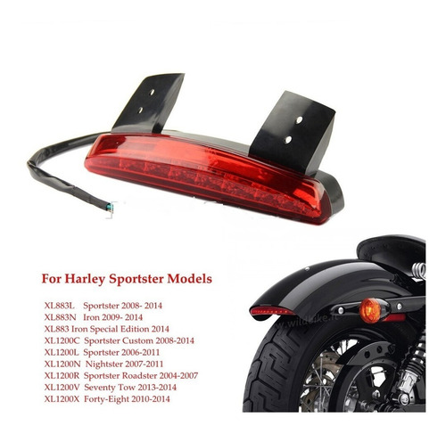 Stop Trasero Harley Davidson Sportster Led En Pem Motos