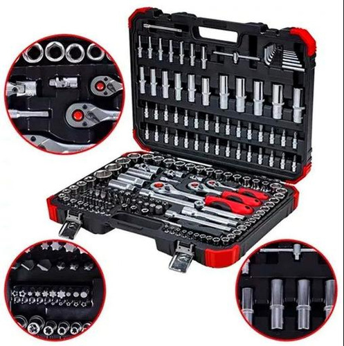 Jogo Soquetes Gedore Red Kit Ferramentas 172 Peças R45603172