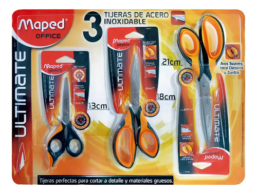 Juego De Tijeras De Precision De Acero Inoxidable 3 Piezas