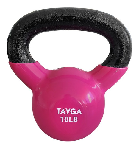 Pesa Rusa Vinil 10 Lbs, Kettlebell Crossfit Gym Color Rosa