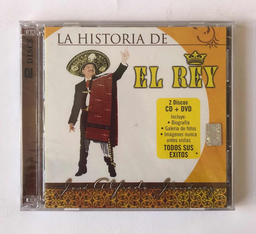 José Alfredo Jiménez - Historía De El Rey (cd+dvd) Sellado