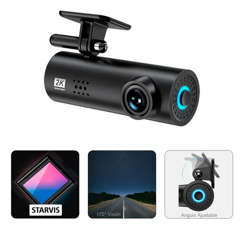 Camara Auto 1920x1080p Dash Cam 2k Seguridad Audio Video Hd