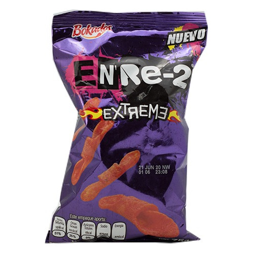 Enre-2 Extreme Bokados 68 G Kosher Tipo Takis