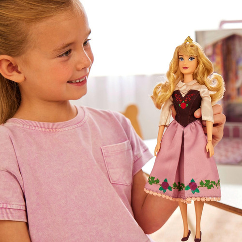 Muñeca Princess Story Disney Store Aurora Con Libro Para Col