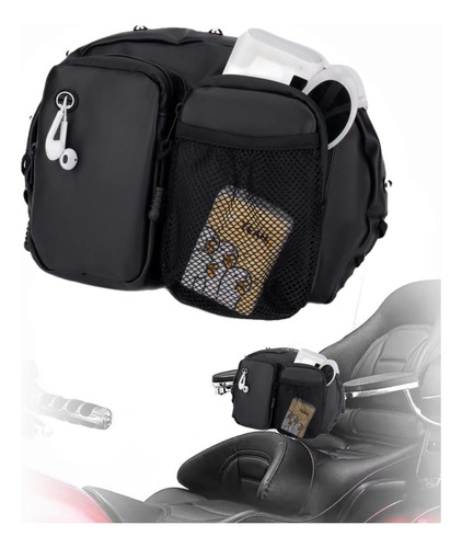 Bolsa De Respaldo Universal Motocicleta, Kit De Organiz...