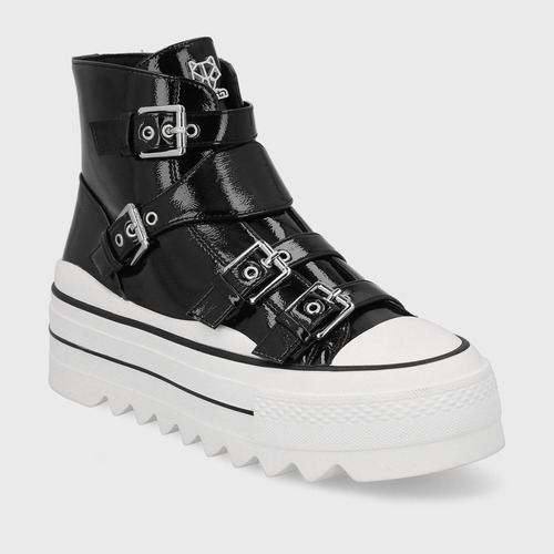 Zapatilla Plataforma Negra 33744