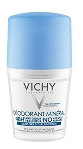 Desodorante Mineral Roll On 48hr  Vichy 50 Ml Piel Sensible