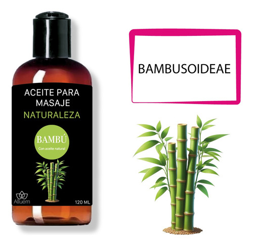 Aceite Para Masajes De Bambú 100% Puro Orgánico