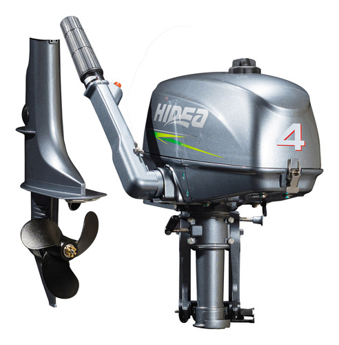 Motor De Barco Gasolina Hidea 4hp 74,6cc 2t Ref. A Água Hv4