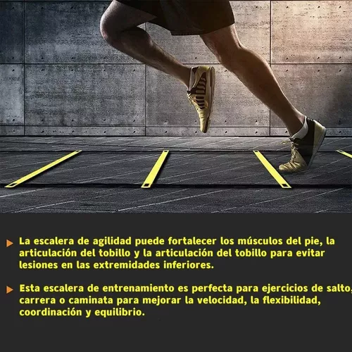 Equipo de entrenamiento de fútbol para niños, kit de fútbol con conos de  fútbol para entrenamiento de fútbol, escalera de agilidad, escalera de  fútbol, juego de escalera de velocidad para rugby, tenis