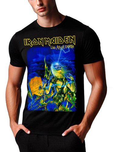 Polera Dtf 100% Algodón - Iron Maiden - Live After Death