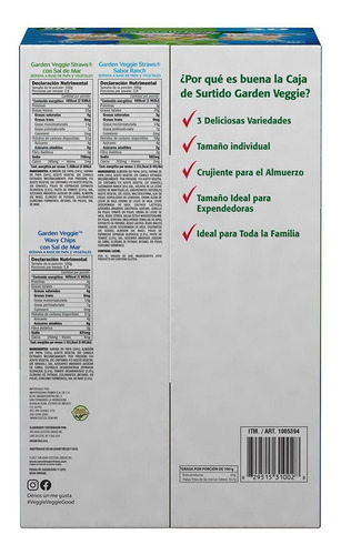 Garden Veggie Papas Surtidas 30 Pzas De 28 G