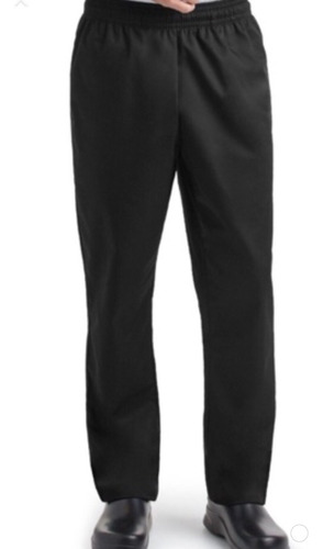 Pantalon Cocina Chef Negro 100% Algodon Grafa Premium 