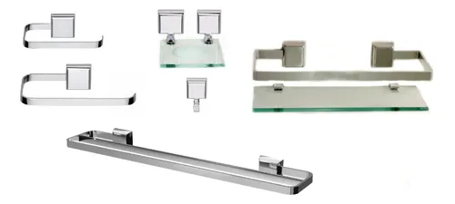 Kit De Acessórios Para Banheiro 6 Peças Banho Duplo Menor preço em Kit De Acessórios Para Banheiro 6 Peças Banho Duplo