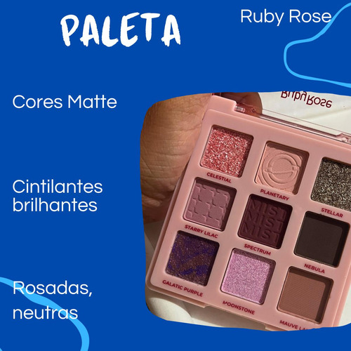 Paleta De Sombras Cosmic Mist Ruby Rose