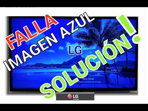 Reparación De Tv Lg 55uj6320 Con Pantalla Azul (Usado)