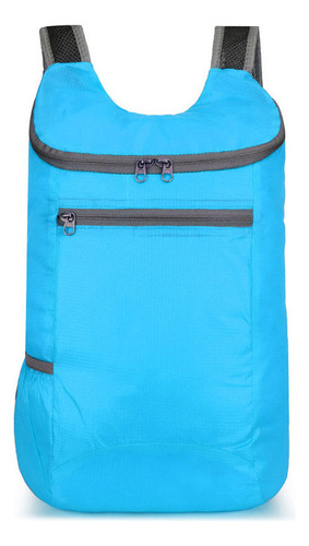 Bolso de hombro de viaje impermeable de una pieza de color azul cielo deportivo