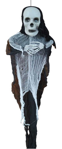 Enfeite Caveira Halloween Para Pendurar 130cm