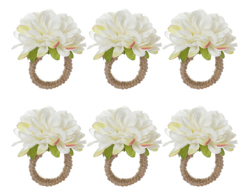 2 X 6x Servilleteros En Forma De Flor Manualidades