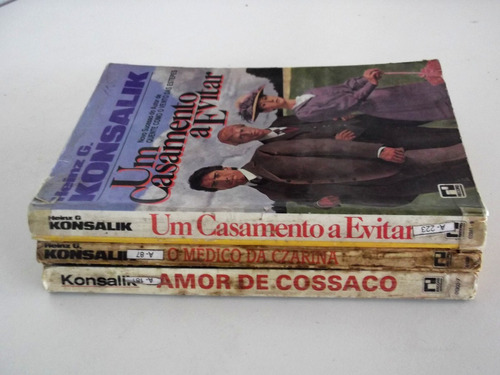 Lote De 3 Livros Do Autor Heinz G. Konsalik  - Romance