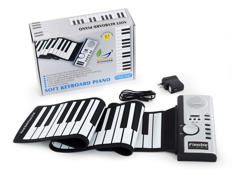 Teclado Piano Flexibl 61 Teclas Plegable Audifonos Midi 2018