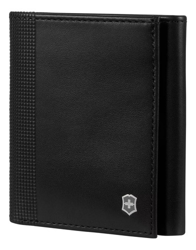 Billetera De Cuero Victorinox Altius Alox Triple Con Rfid