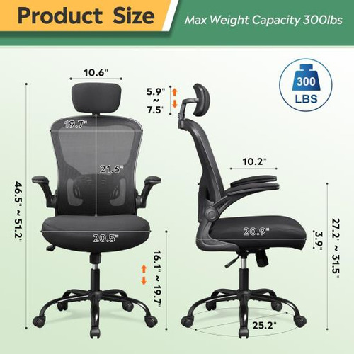 Devaise Silla De Oficina Para Computadora De Malla, Silla De