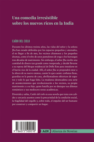 Caído del cielo, de Basu, Diksha. Editorial Adn, tapa blanda en español, 2018