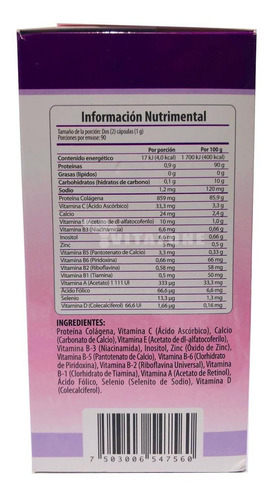 Colágeno Clg-ppu + Vitamina Y Minerales Solanum 180 Cáps