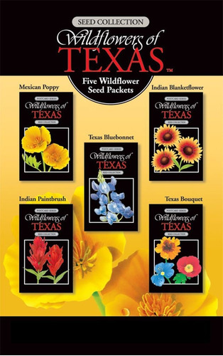 Texas Wildflower Semillas Pack De 5 variedades En Caja De Re