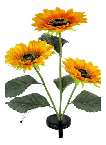 Luces Solares De Girasol Luces De Girasol Mejoradas Con