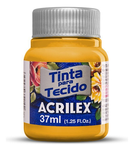 Tinta Tecido Fosca 37ml Amarelo Ouro Acrilex