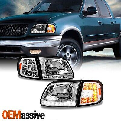 Fit 1997-2003 Ford F150 /97-02 Expedition Headlights +le Oai