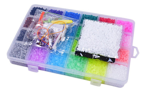 24 Colores Fuse Beads Kit 2.6mm Fusion Perler Beads Para R