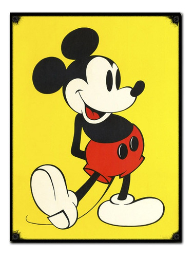 #450 - Cuadro Vintage 30 X 40 - No Chapa Cartel Mickey Mouse