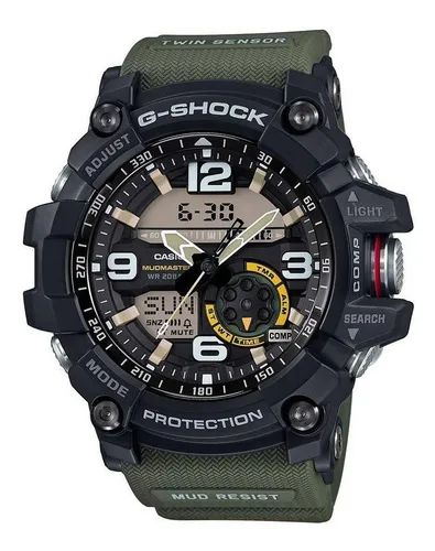 comprar Reloj Casio Mudmaster Gg-1000-1a3dr Verde Brújula Termometro
