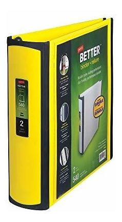 Grapas Better Binder, 2 Pulgadas, Amarillo