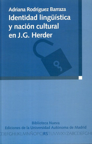 Identidad Linguistica Y Nacion Cultural En J.g. Herder - Rod