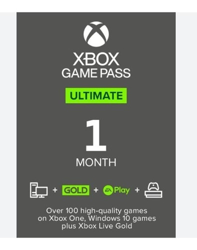 Xbox Game Pass Ultimate  1 Mes Cuentas Viejas Y Nuevas