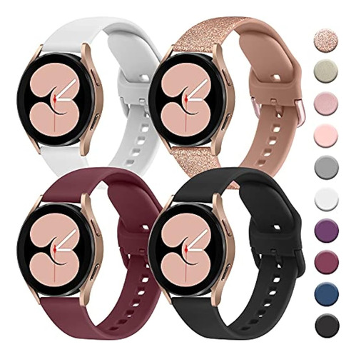 Pack De 4 Correas Compatibles Con Samsung Galaxy Watch 4 Ban