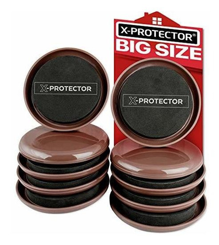 Furniture Sliders For Carpet X-protector  Best 8-pack 4 3/4