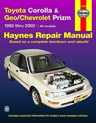 Libro: Toyota Corolla & Prizm (93-02) Haynes R