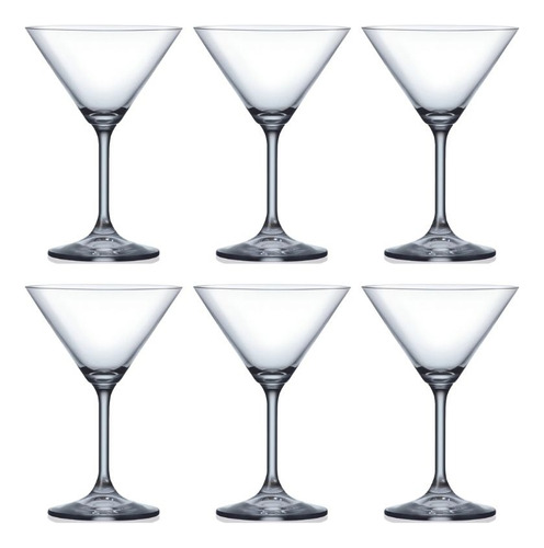Set 6 Copas Martini Lara Bohemia