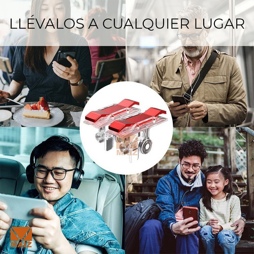Gamepad Gatillos Duo Botones L1 R1 Ajustable Gamer Celular
