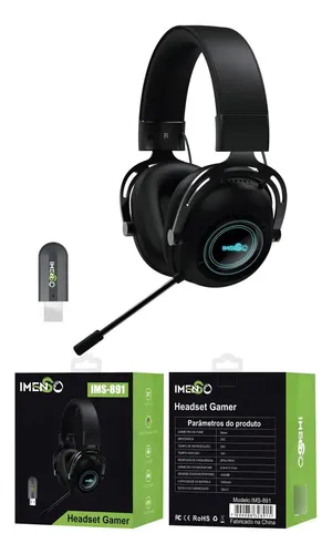 Headset Bluetooth Gamer Imenso Ims-891 Cancelamento De Ruido Cor