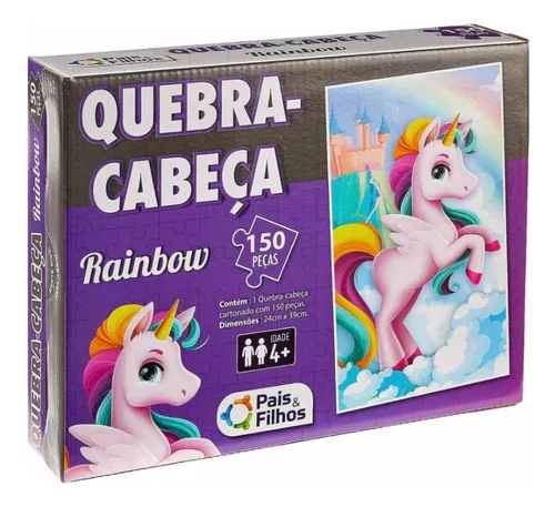 Quebra Cabeça Rainbow 150 Peças - Pais e Filhos