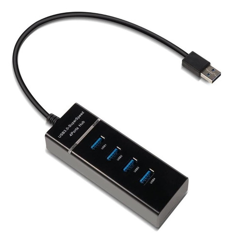 Hub Usb 3.0 4 Puertos Bocas Luz Indicadora