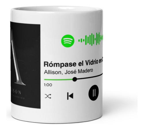 Taza Musical Allison | Rómpase El Vidrio En Caso De Emergen. Taza