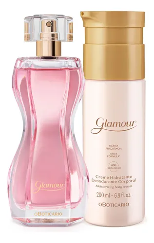 Combo Glamour: Creme Desodorante Hidratante Corporal 200ml + Desodorante Colônia 75ml