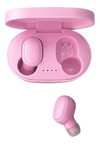 Audífonos Inalámbricos Bluetooth A6s Tws 5.2 Color Rosa